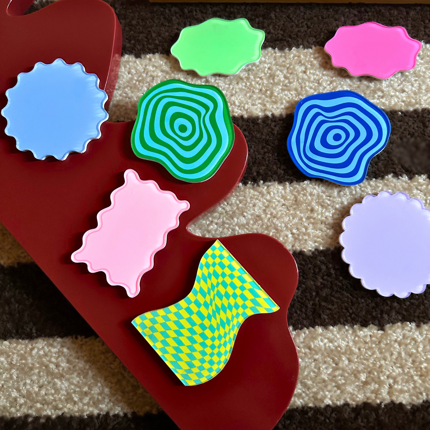 Gelato table coasters