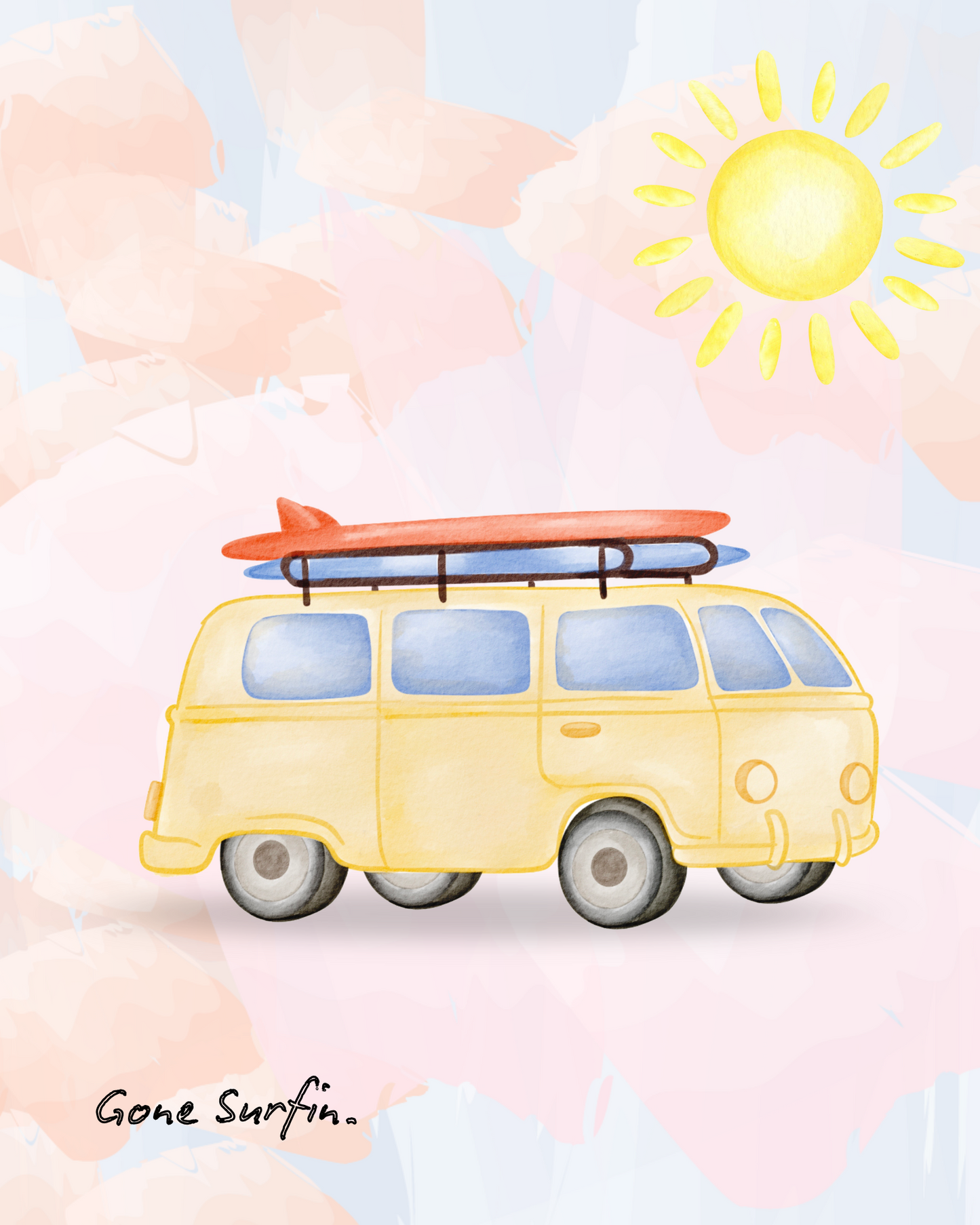 Gone Surfin’! Wall art