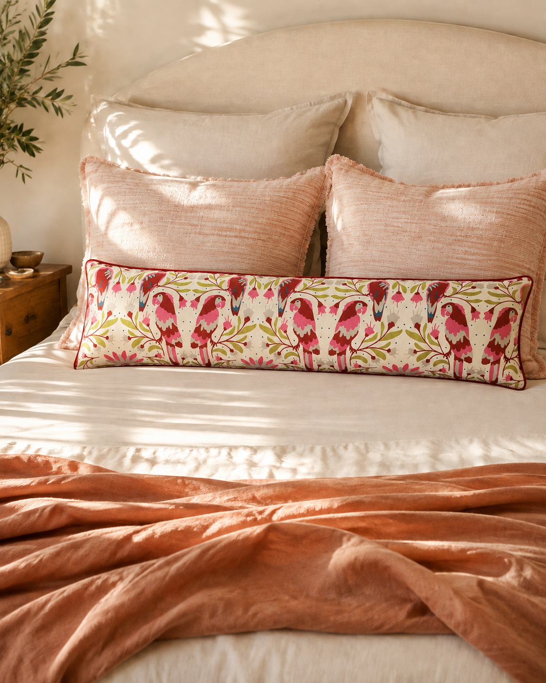 Morning Paradise- Statement Lumbar Pillow