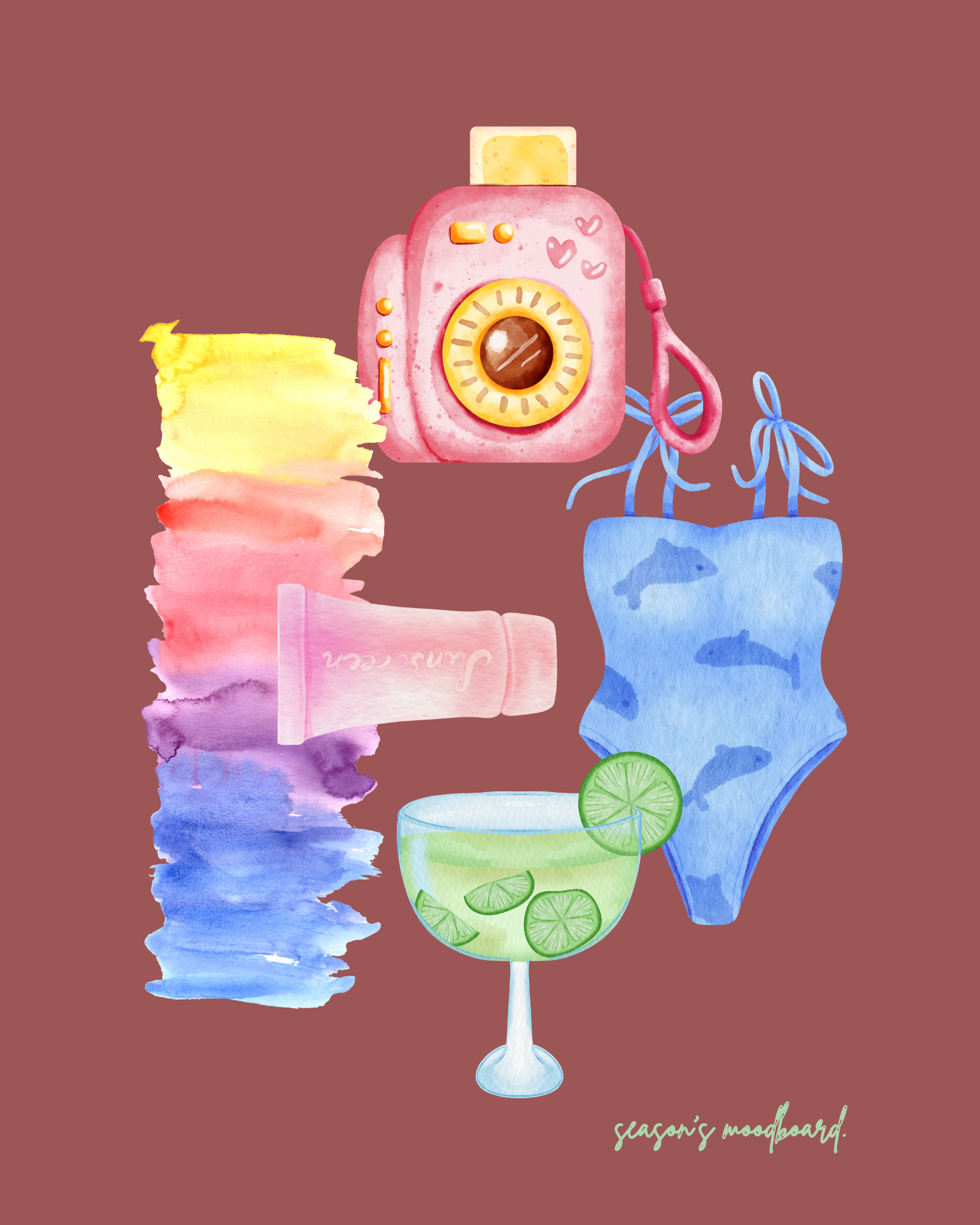 Summer’s moodboard! Wall-Art