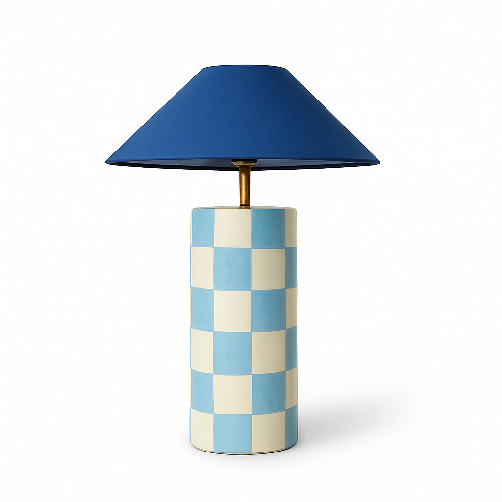 The Organic Checkered Lamp