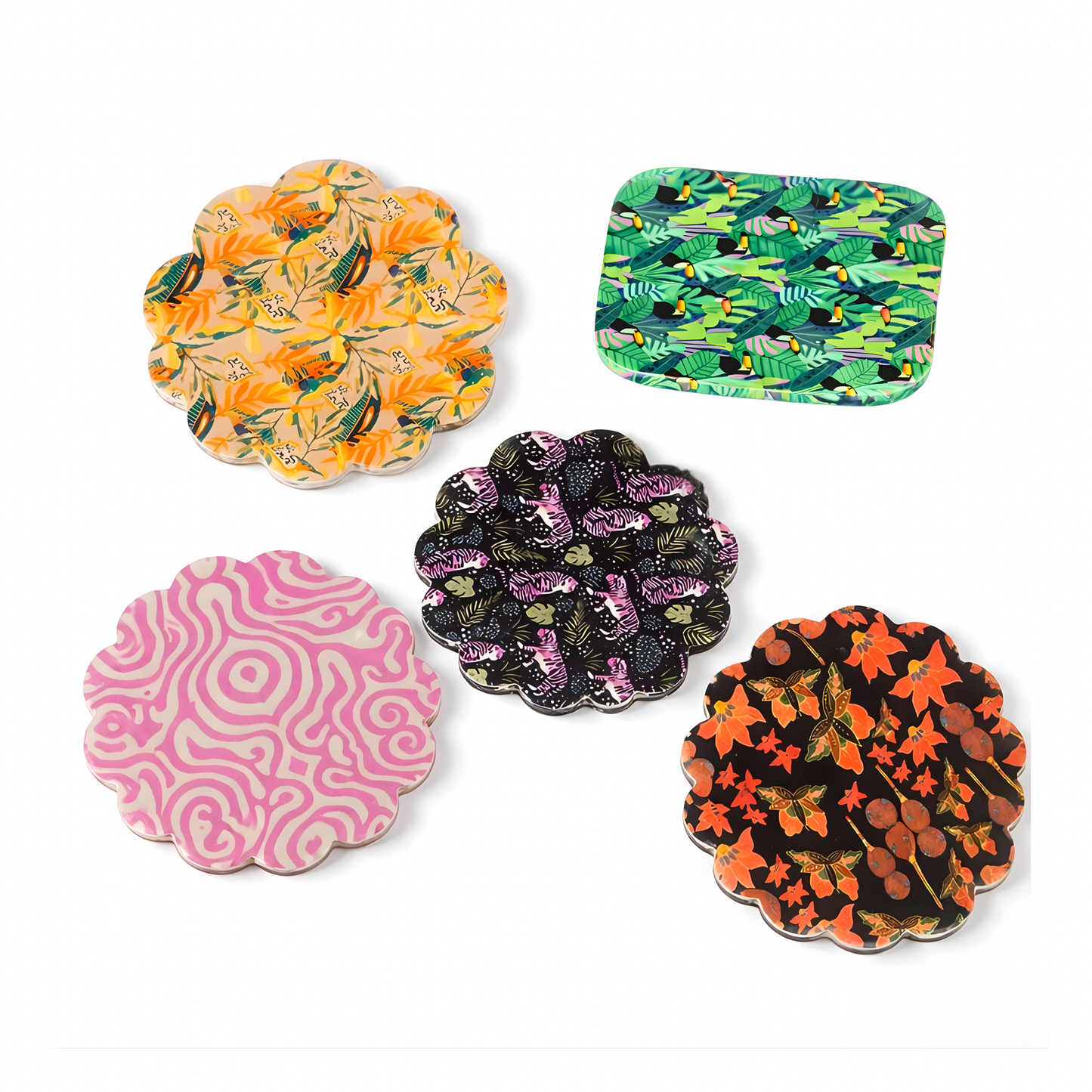 Disco-Desert Coasters Set