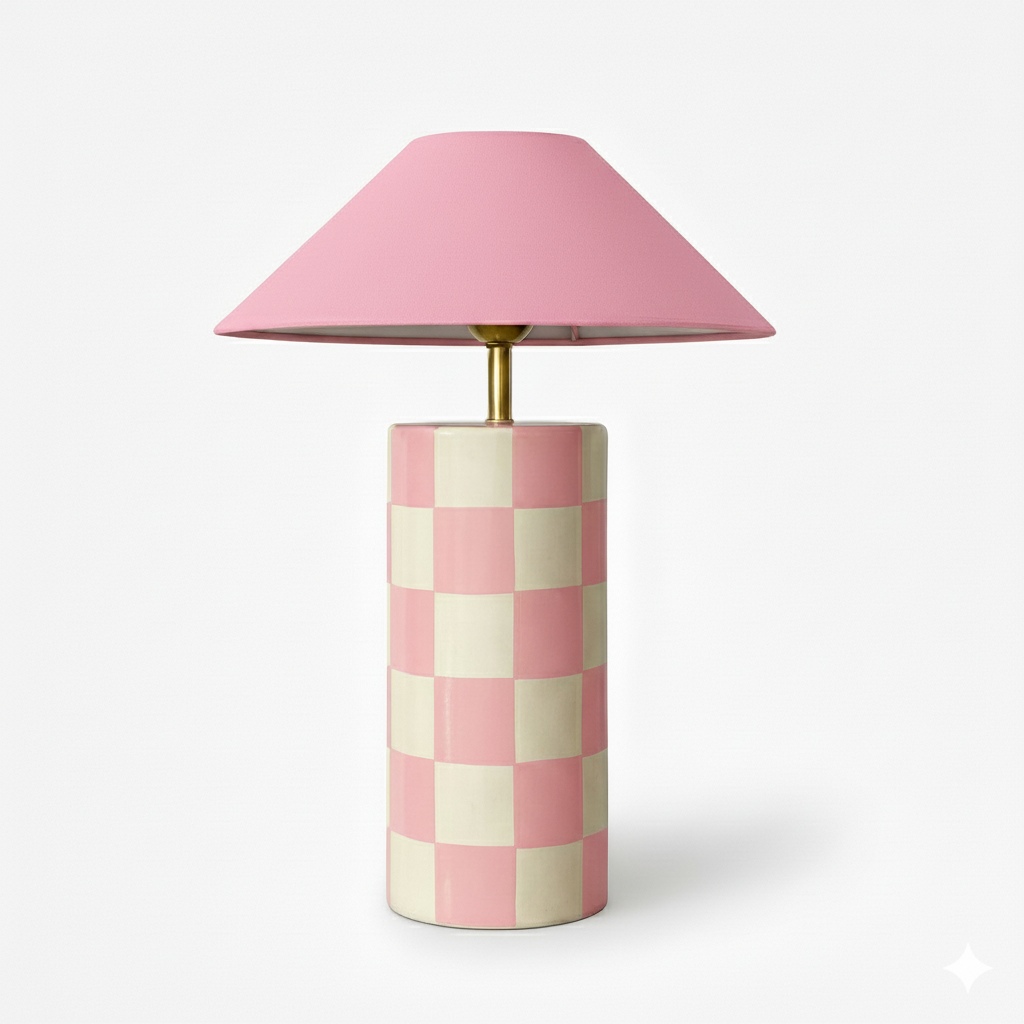 The Organic Checkered Lamp