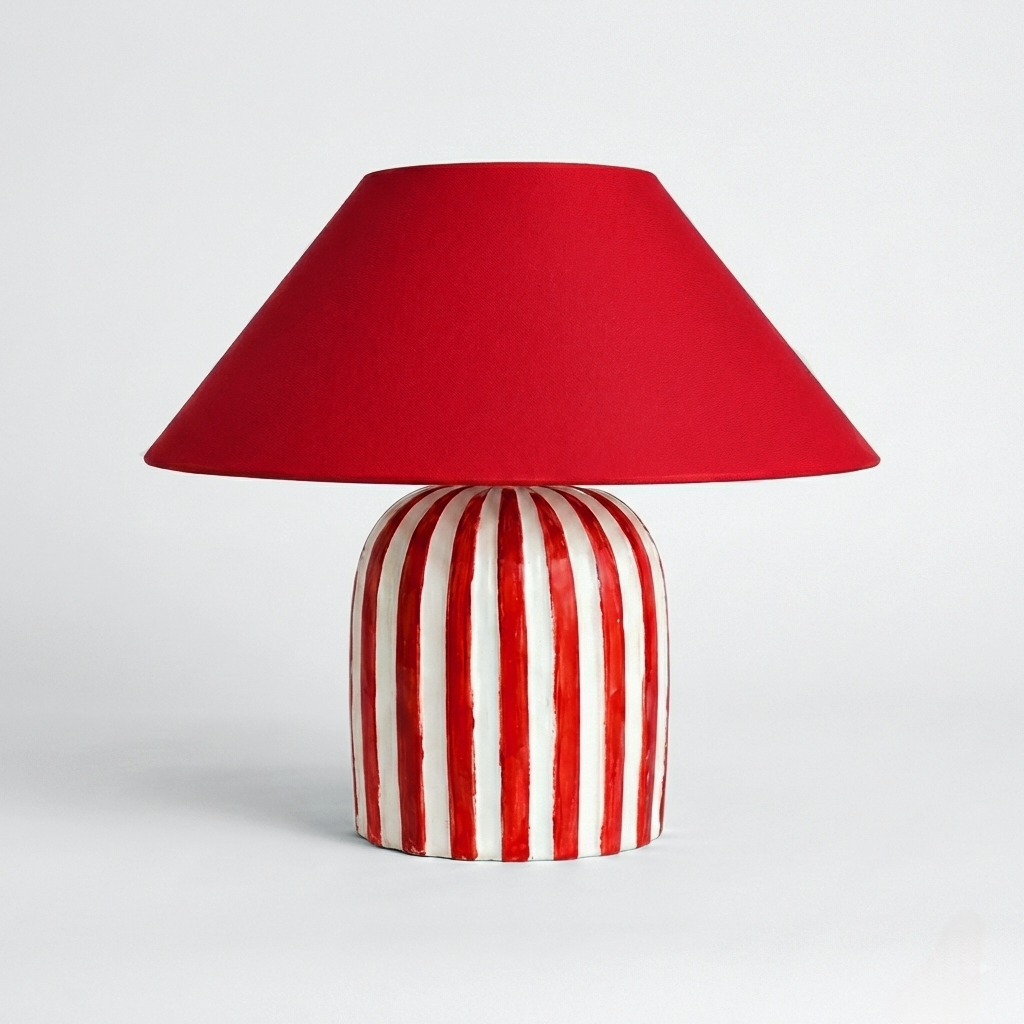 The Reddish Stripey table lamp