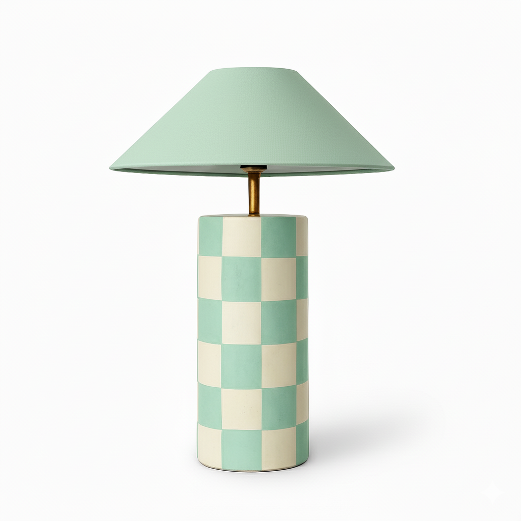 The Organic Checkered Lamp