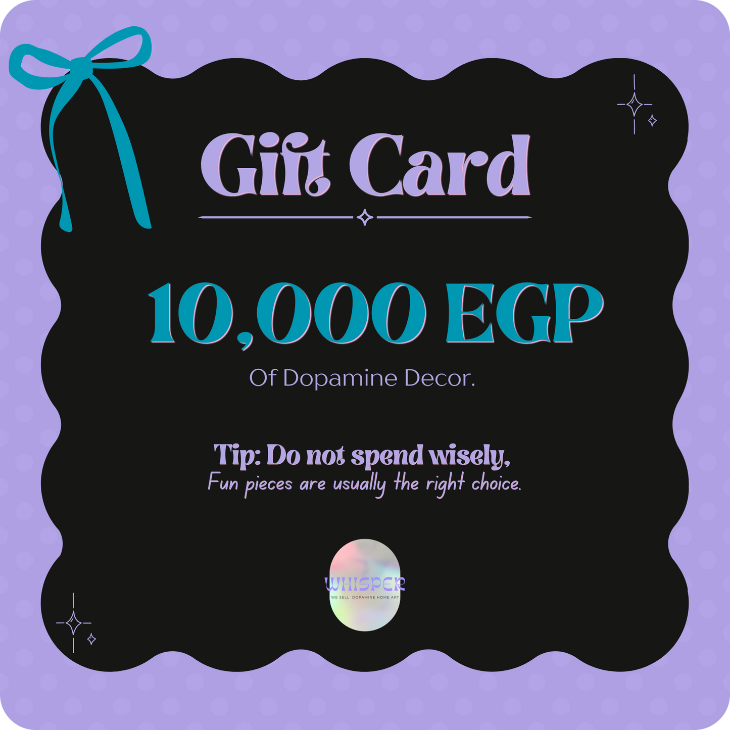 WHISPER GIFT CARD
