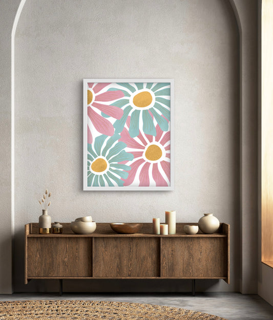 Happy flowers! wall-art