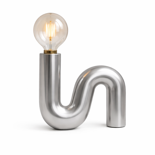 The Metallic Spaghetti Lamp