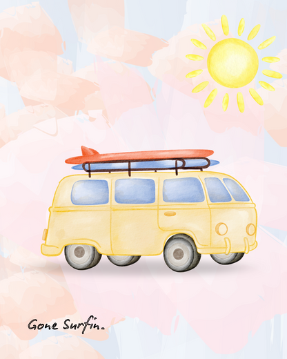Gone Surfin’! Wall art