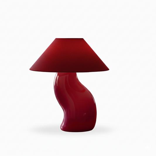 The Candy Table Lamp (Dark Red)