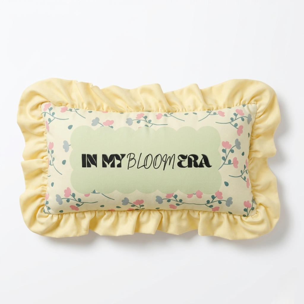 In my Bloom Era Ruffle Pillow