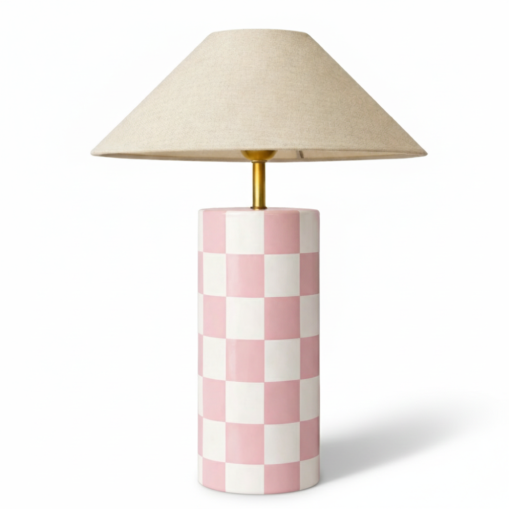 The Organic Checkered Lamp