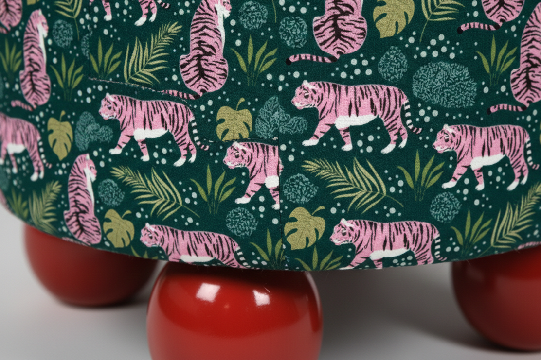 Savage Velvet Pouf