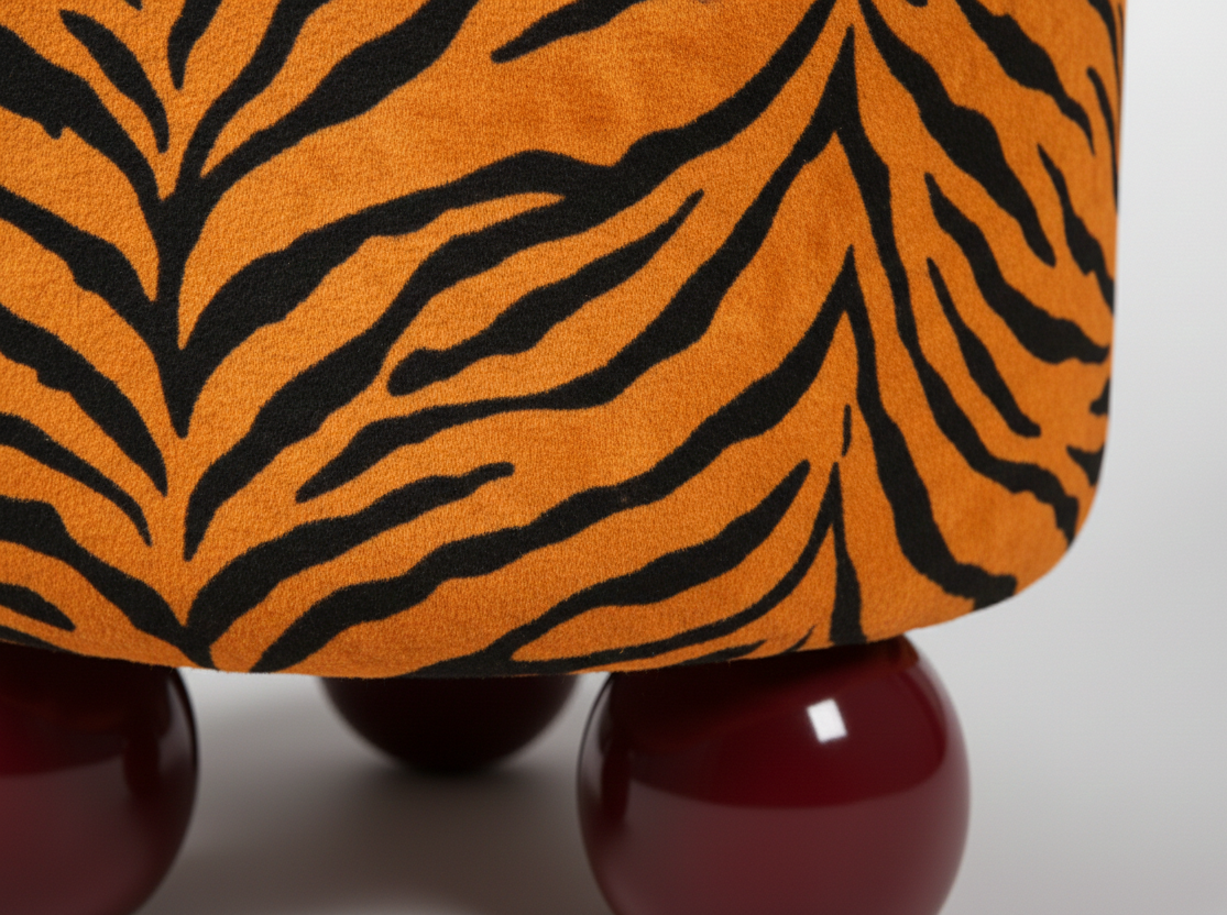 Savage Velvet Pouf