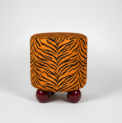 Savage Velvet Pouf