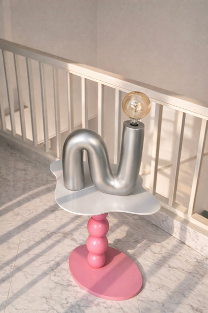 The Metallic Spaghetti Lamp